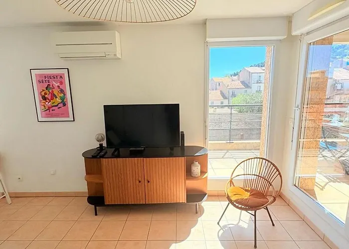 Apartment #sete T2 Clim & Balcon Vue Mont Saint Clair *