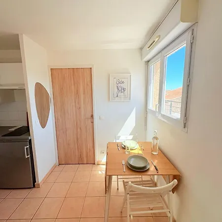 #sete T2 Clim & Balcon Vue Mont Saint Clair דירה