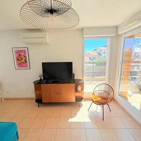 דירה #sete T2 Clim & Balcon Vue Mont Saint Clair *